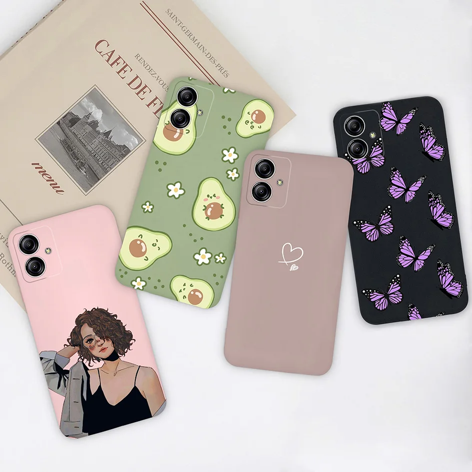 Phone Cases For Samsung Galaxy A04E Fashion Cute Girl Daisy Heart Case Cover For Coque Samsung Galaxy A04E GalaxyA04E Capa Funda