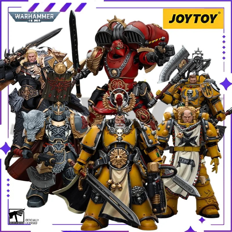 

New Stock Genuine JOYTOY Original 40K1/18 Movable Doll: Horus Rebellion Empire Fist Movable Model Toy Collectible Gift for Boys