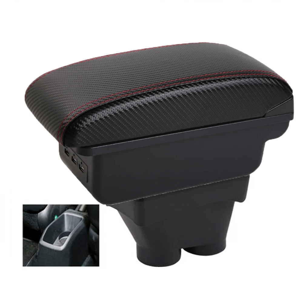 Opbergdoos voor de middenconsole met armsteun en elleboogondersteuning, voor de bestuurderszijde van een Peugeot 208, een accessoire voor het interieur van de auto.