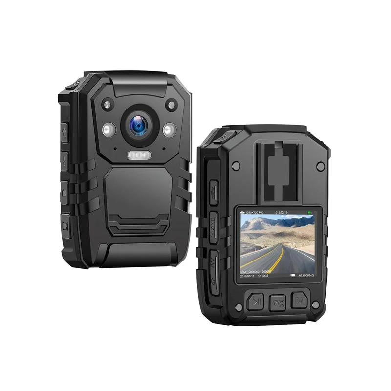 

CammPro i826Pro Sturdy Video Audio 14 Hours Recording Time Memory H.265 GPS Waterproof IP67 1440P HD Police Body Worn Camera