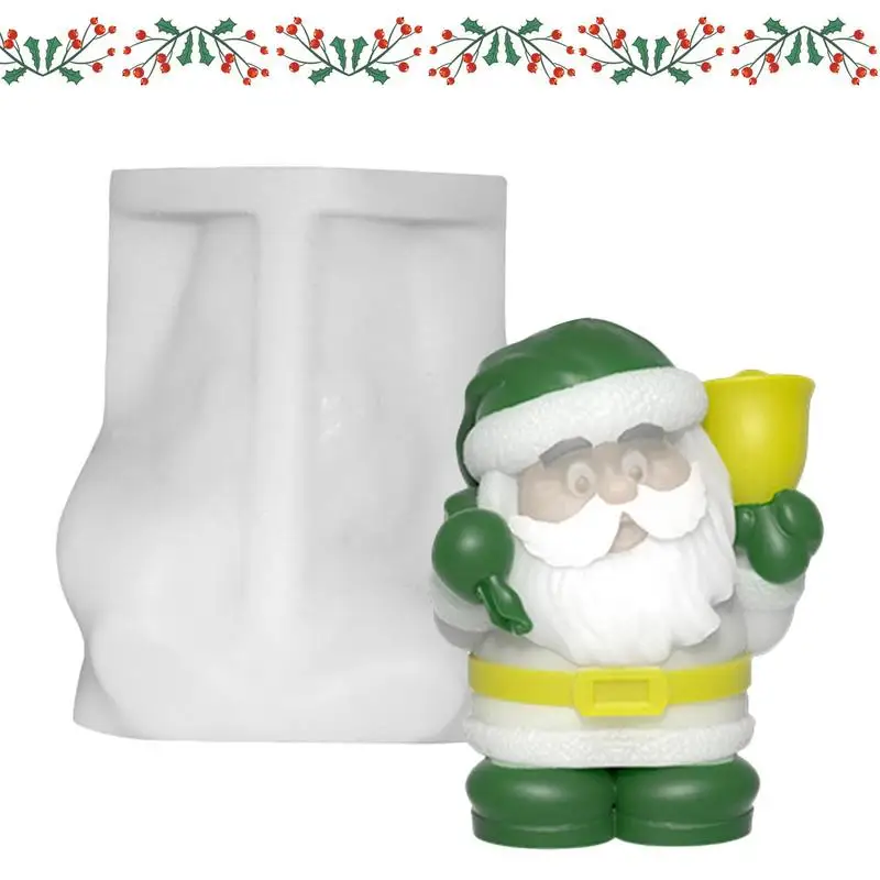 3D Santa Claus Silicone Mold Multi Style Christmas Series Mold Best Christmas Dwarf Snowman Soap Mold Home Decorative Accessory