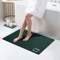 Diatomaceite Bathroom Mat Shower Bathroom Rug Earth Absorbent Bath Anti-slip Carpet Quick Drying Bathtub 40x60cm Foot Doormat