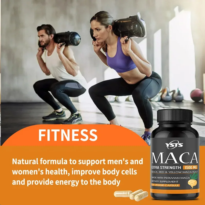 Ultimate Organic Black Maca Capsule Supplement, 3200 Mg (per Serving) 120 Quick Release Capsules Men's Enhancement Formula