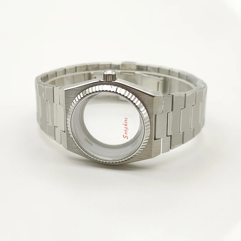 Корпуса для часов PRX Super Player Корпус из сапфирового стекла Подходит для NH35 NH36 NH38 7S26 4R Механизм Прозрачная задняя крышка Часы Замена детали