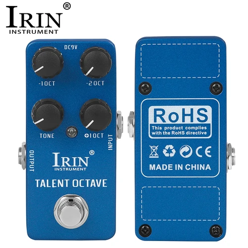 IRIN RS-19 TALENT OCTAVE Pedal 3 Octave Control de volumen separado Pedal de efecto de guitarra eléctrica accesorios de guitarra True Bypass