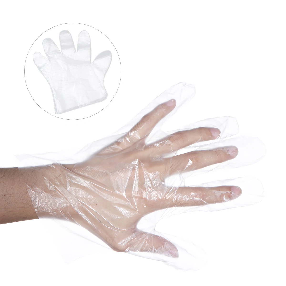 

500pcs Disposable Plastic Gloves Daily Use Extra Length Durable Food Grade Housework Beauty Cleaning Pet Care Crafts