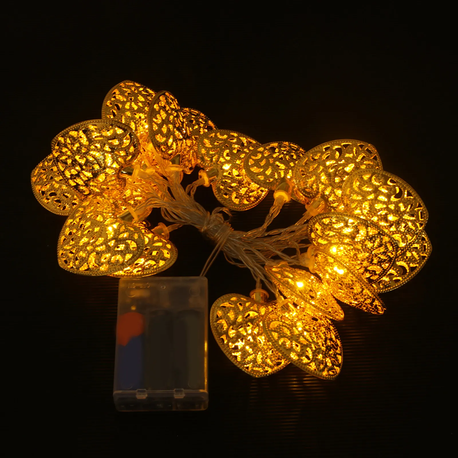 Led Fairy String Lights - Lampu String Bentuk Hati 20 LED