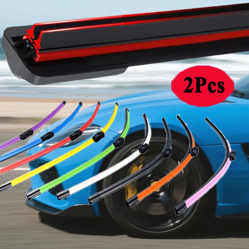 

For MINI R53 2004 2005 2006 Cutter Brushes Cleaning Windscreen Windshield Car Accessories 2PCS J Car Front Wiper Blades