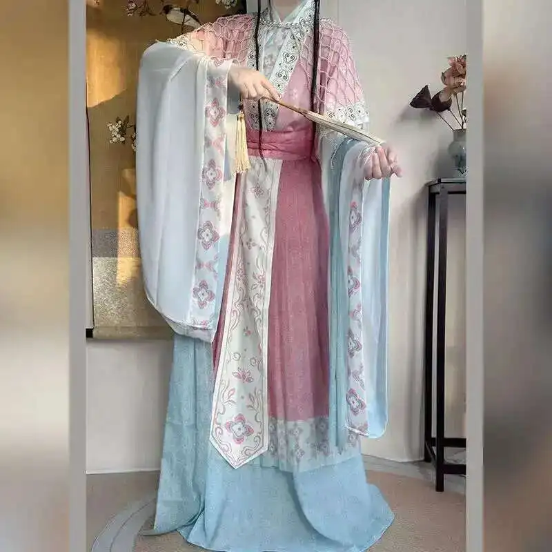 

Hua Bai Collection [Xuan Feng] Wei Jin Style Immortal Restoration Hanfu Female Improvement Traditional Clothing Autumn/Winter