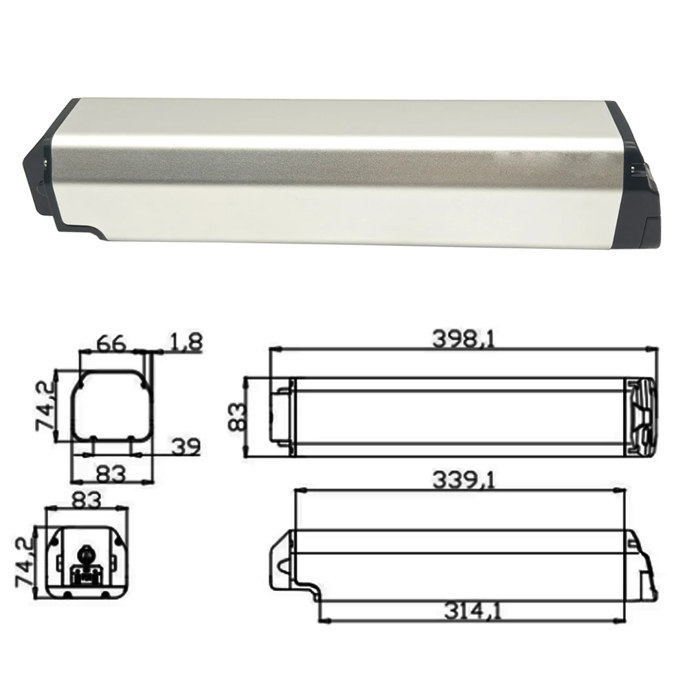 E-bike Frame Battery 36V 48V Bafang-Motor Integrated Hidden Electric Bike Batteries for For Dengfu E10 E-bike