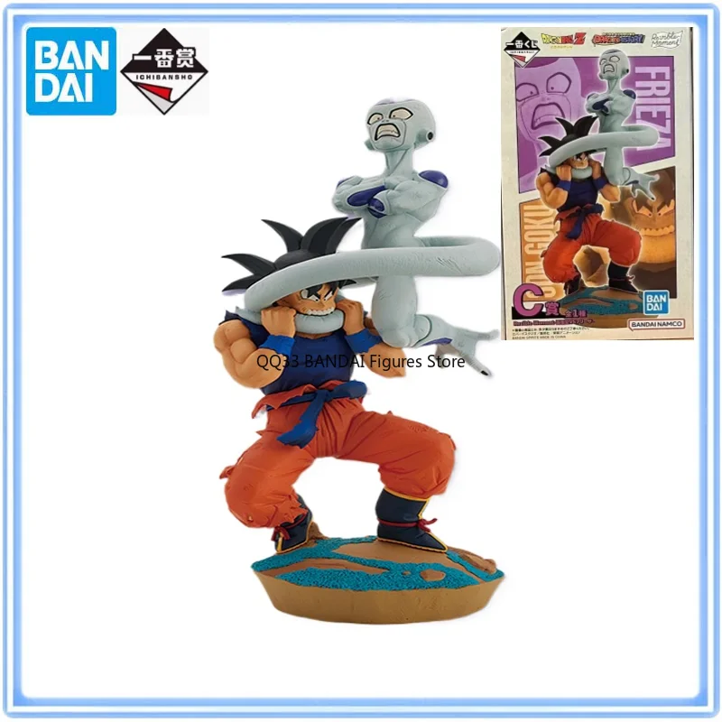 

BANDAI Dragon Ball Ichiban Kuji DRAGON HISTORY Figure C Son Goku&Frieza Revible Moment Anime Action Model Collectibles