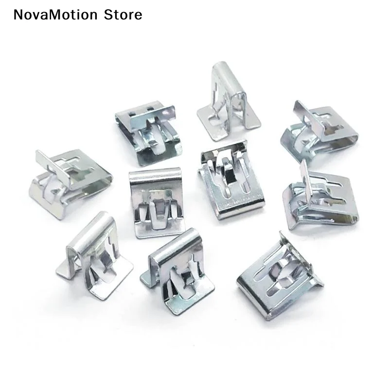 Metal Fastener Clips General Use Door Sill Iron Buckle Dashboard Side Panel Audio Clips Car Retainer Moulding Trim Accessories