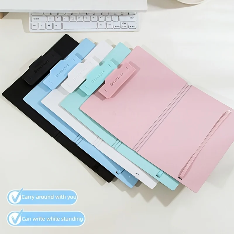 Dossier de documents pliable A5, 1 pièce, matériau Durable, organisateur Portable léger, adapté au rangement des fournitures de bureau et d'école