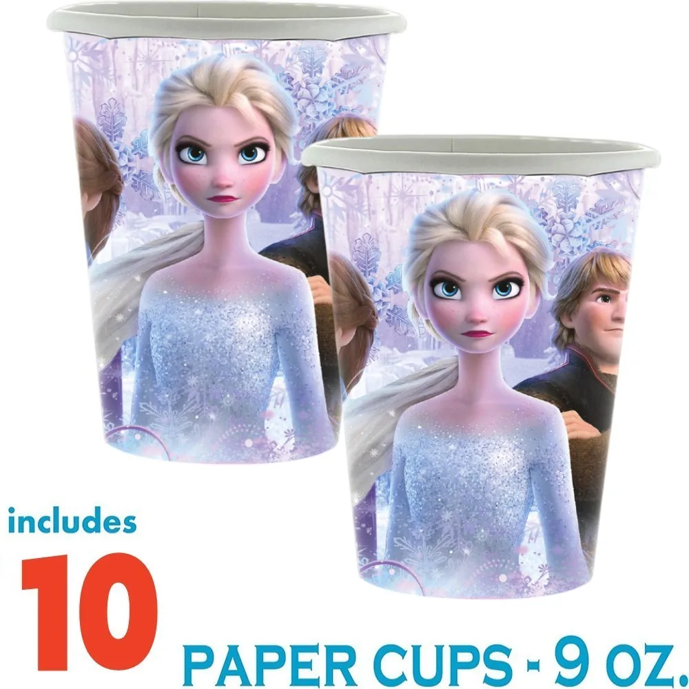 Frozen Anna Elsa Princess Birthday Party Decorations Snow Queen Disposable Tableware Set Baby Shower Kids Girls Party Supplies