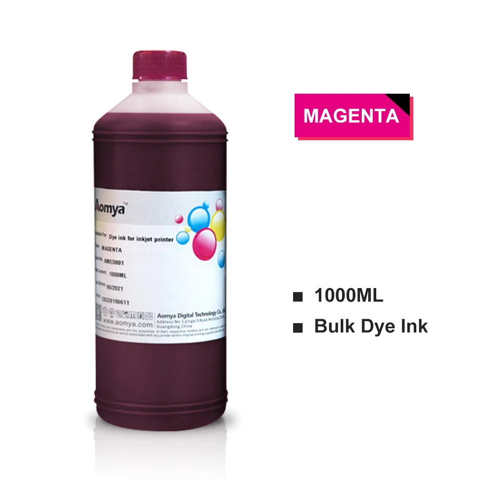 1000ML Dye Ink For Canon PFI 102 120 320 703 707 107 Refill For TM-200 TM200 TM-205 TM-300 TM-305 TM300 iPF 830 840 850 Printer