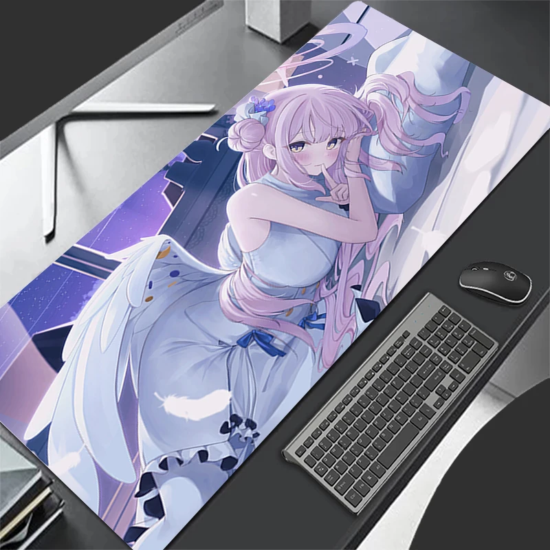 

Mouse Pad Laptop Non-slip Esports Blue Archive Misono Mika Office Laptop Desk Mat Game Player Mousepad Mini PC Keyboard Pad