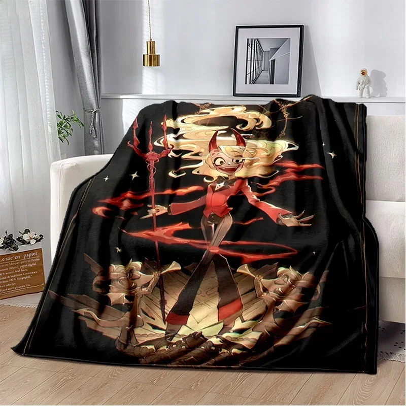 2026 Fashion H-Hazbin Hotel Charlie Cartoon Soft Blanket,Soft Throw Blanket For Home Bedroom Bed Sofa Picnic Travel Cover Child