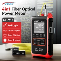 NOYAFA NF-916 4 en 1 probador de fibra óptica medidor de potencia óptica VFL REF FC SC ST localizador Visual de fallos pantalla LCD herramientas de red