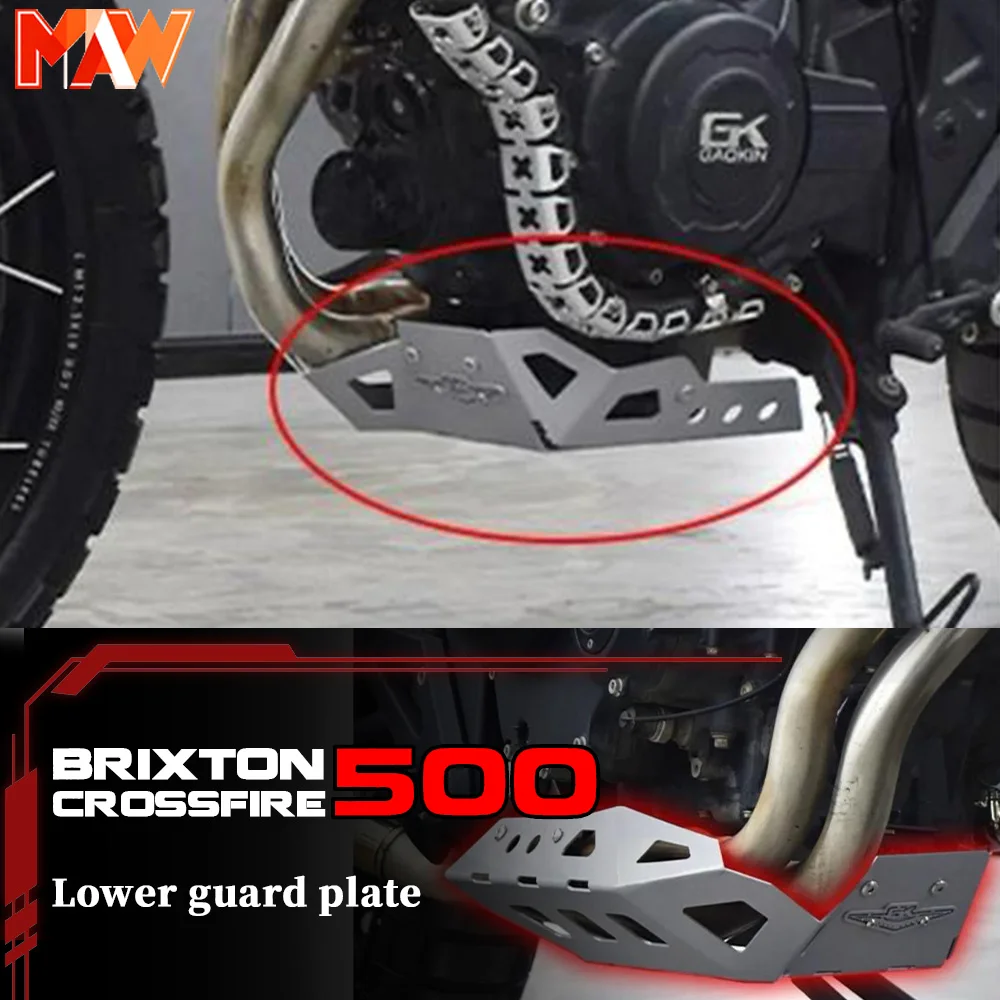 BRIXTON CROSSFIRE GK 500 lower fairing engine stainless steel skid plate chassis gk 500 brixton croddfire