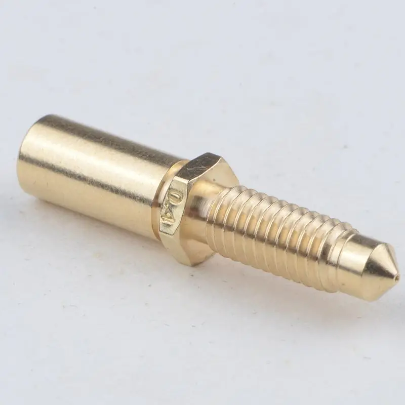 

Free Shipping! 2pcs/Lot 3D Printer Integrated Nozzle For E3D V6 Remote M7 0.2 0.4 0.8mm Bore 4.1mm Copper Brass Extruder Nozzle