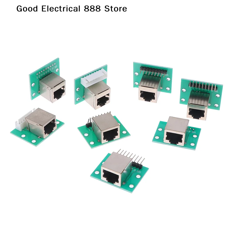 【GE】1Pcs RJ45 8P Adapter Board To XH2.54 Modular Ethernet Connector Adapter Network Interface + Breakout Board + Pin Header