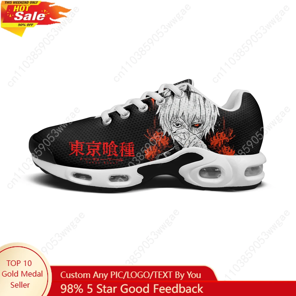 

Tokyo Ghoul Lightweight Sport Shoe Air Cushion Sneakers Man Women Teenager High Quality Anime Custom Made Leisure Mesh Sneakers