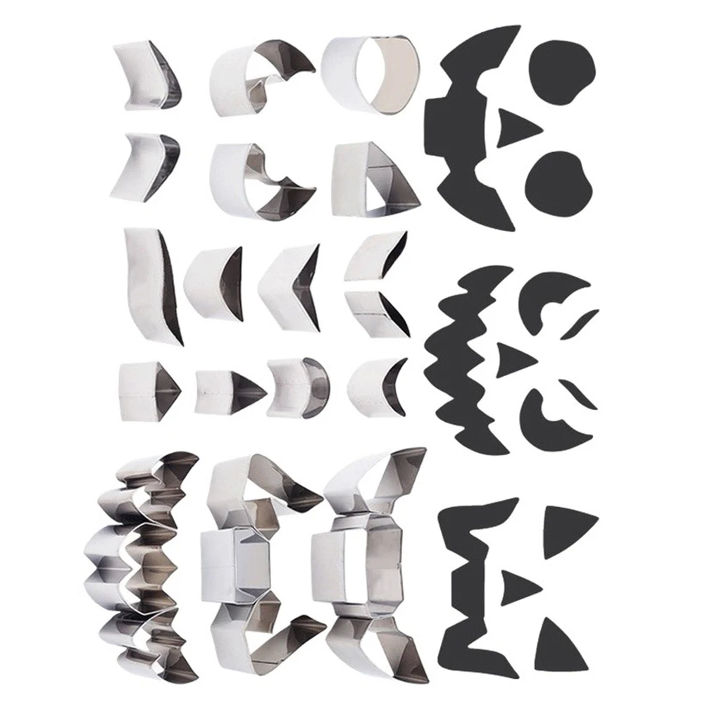 24PCS Stainless Steel Halloween Pumpkin Carving Kit Tools With 22 Stencils Scoop Hammer For Family Party Decoration Hand Tool