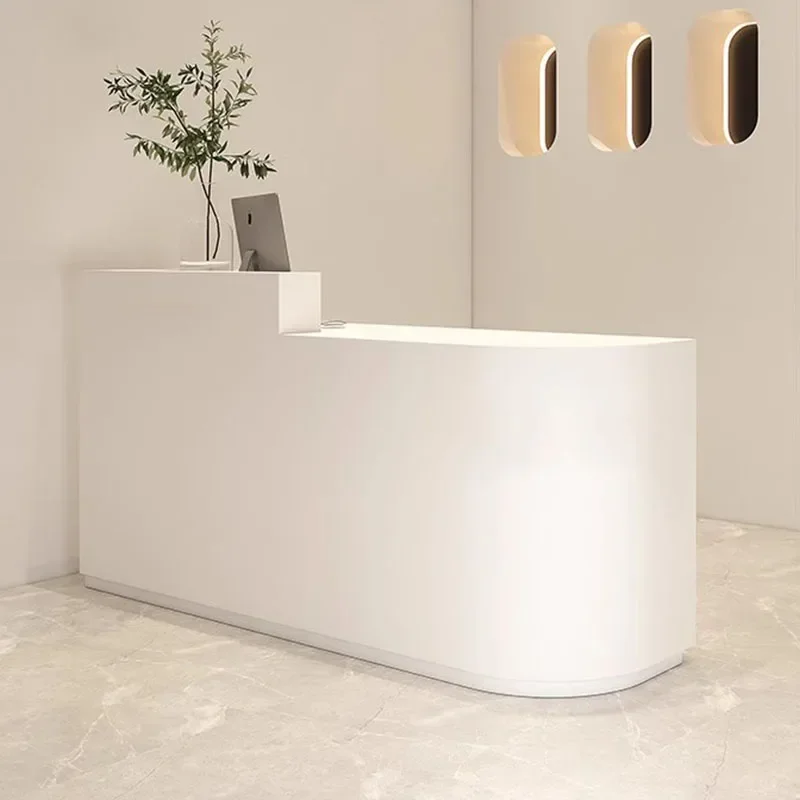 

Design Restaurant Table Office Desk Lectern Bar Wooden Podium Mobile Checkout Counter Corner Executive Mostrador Hotel Furniture