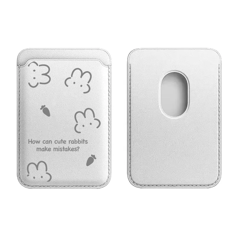 

Cute Carrot Rabbit Magnetic Leather Wallet For iPhone 17 16 15 14 13 12 Pro Max For Samsung S25 S24 S23 Ultra Card Bag Cover