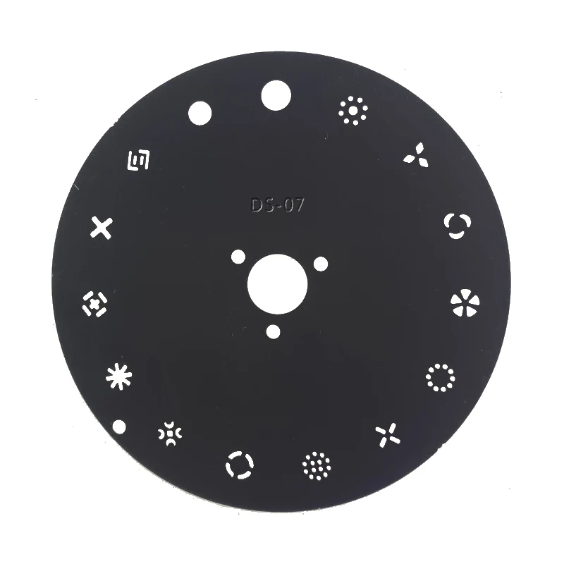 2PCS/LOT DS-07 9.39cm Out Diameter Gobo Wheels LED Spot Moving Head Light FIxied Pattern Gobo Wheel