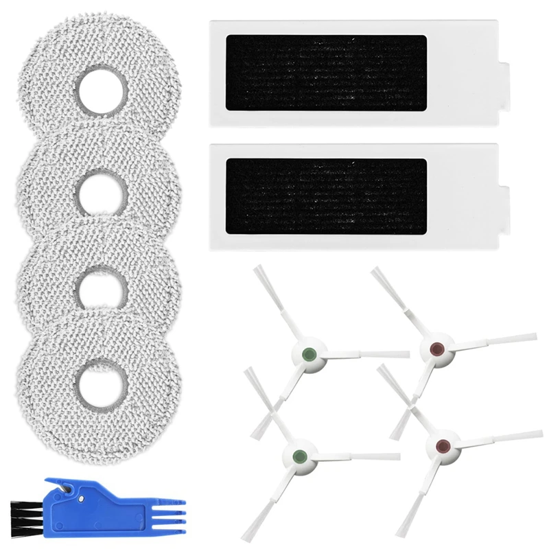 Replacement Accessories Kit For Ecovacs Deebot T20 Omni/T20/T20 Max/T20 Pro Robot Vacuums HEPA Filters Side Brushes Mop Cloths