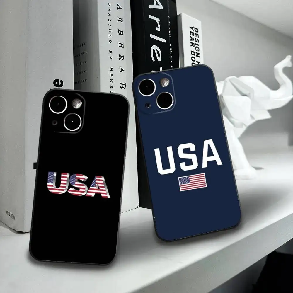 

USA Brasil Korean Passport Phone Case For iPhone16,15,14,13,12 Mini 11 Pro XR,X,XS,MAX 7,8 Plus Silicone Cover Soft Black