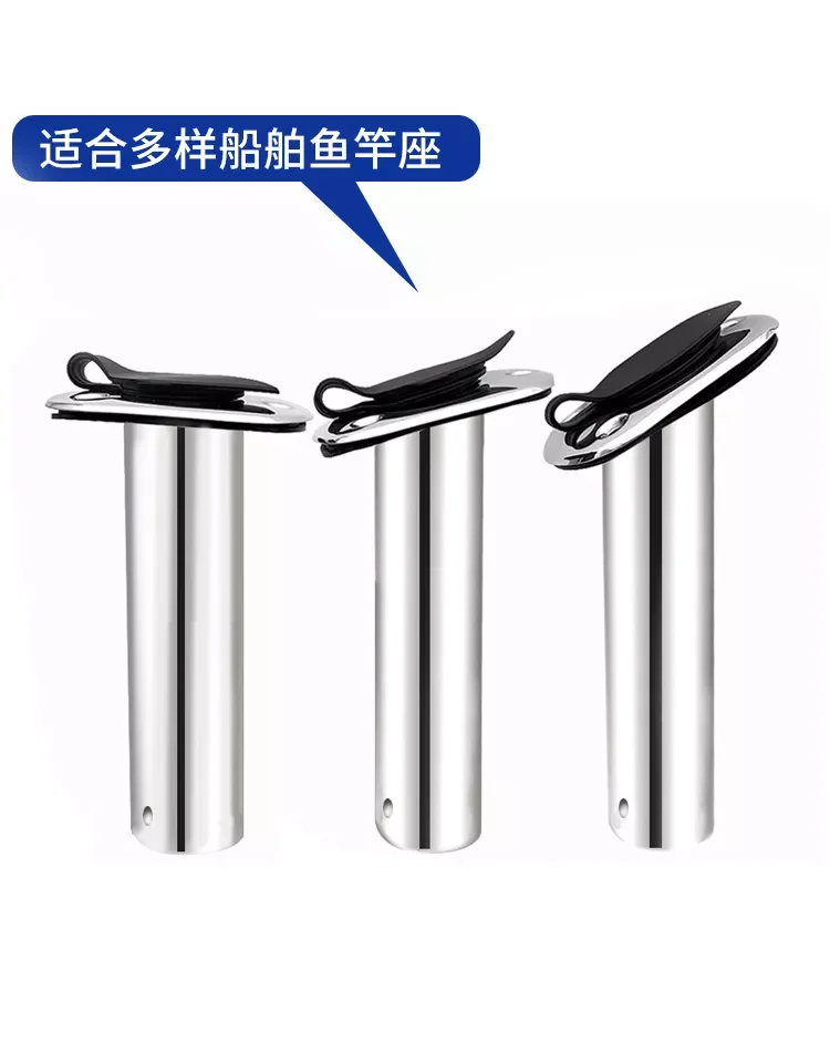 2X Marine Grade Stainless Steel Boat Accessories, Flush Mount, 15, 30, 90Degrees Fish Rod Holder, Marine Grade