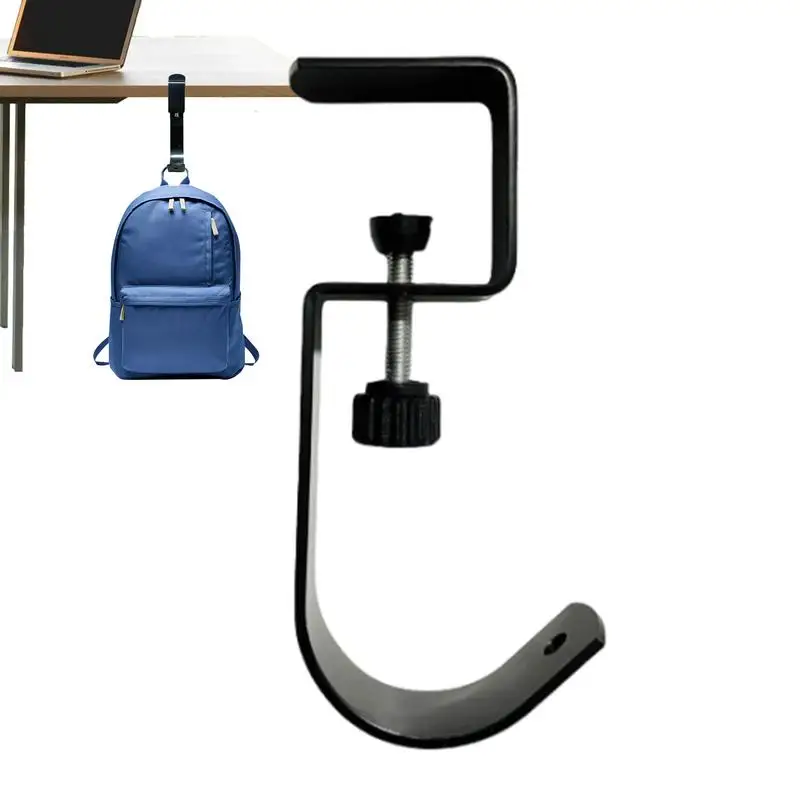 Stand Up Desk Store Clamp-On Under Desk Storage Hook Clamp-On Under Desk Headphone Hanger for Bedroom Classroom Desktop Hook