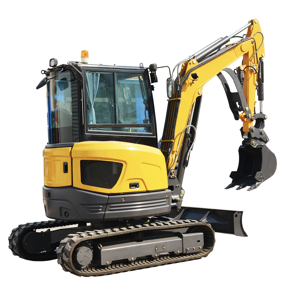 حفارة 3.5 طن محرك كوبوتا حفارة مجنزرة مزرعة حقيبة صغيرة حفارة صغيرة مع دلو الإبهام