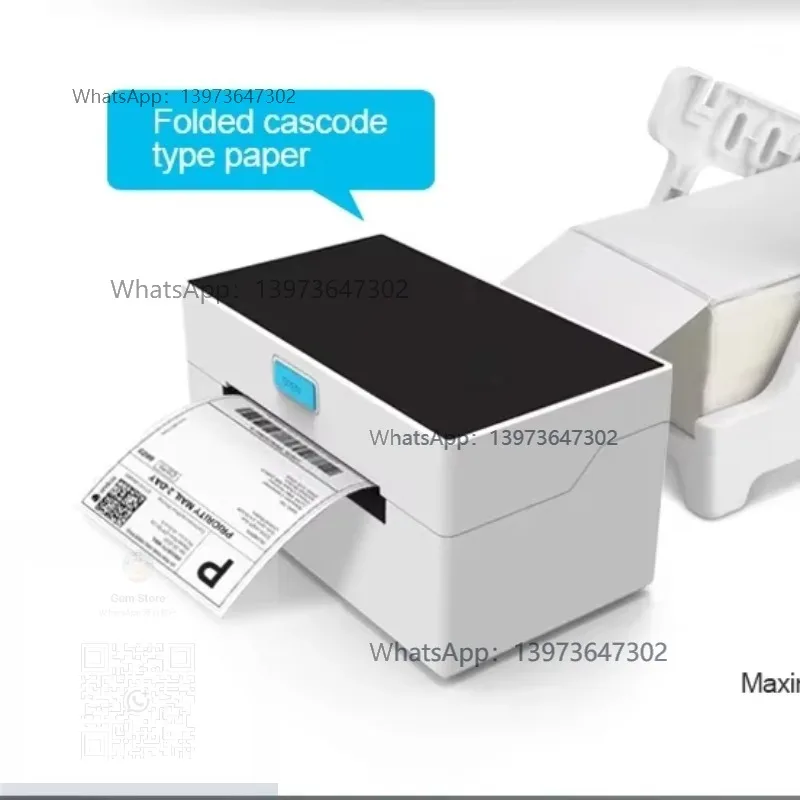 3inch 80mm Wireless USB Thermal Sticker Label Printer for    Shipping Adhesive Stickers Printing