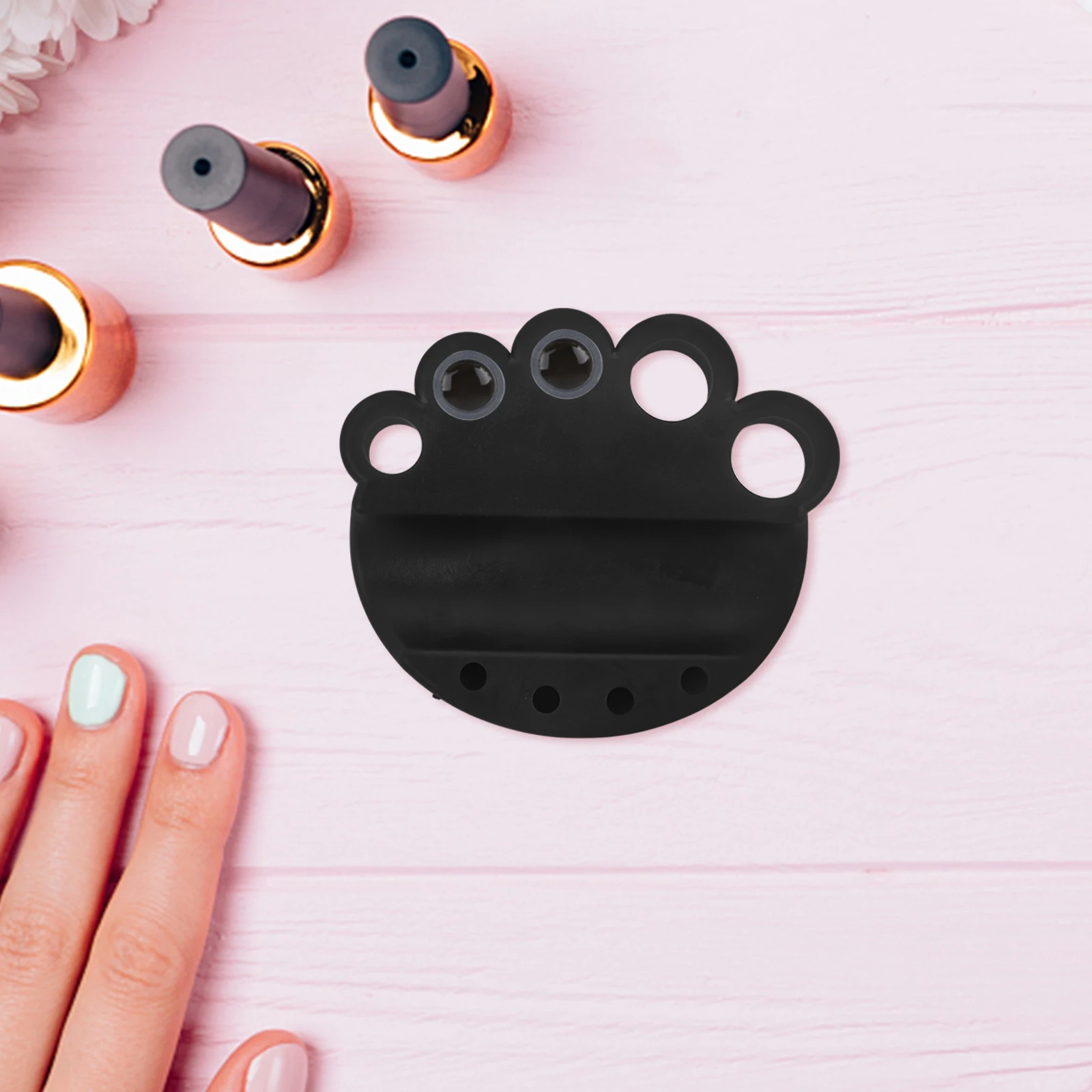 

Plastic Pigment Bracket Ink Cup Holder Stand Black Supplies Organizer Salon Accessory Octopus Pattern