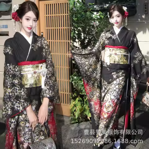 New God Girl and Clothing Underworld Daughter Japanese Traditional Retro Japanese Improved Photo Clothing