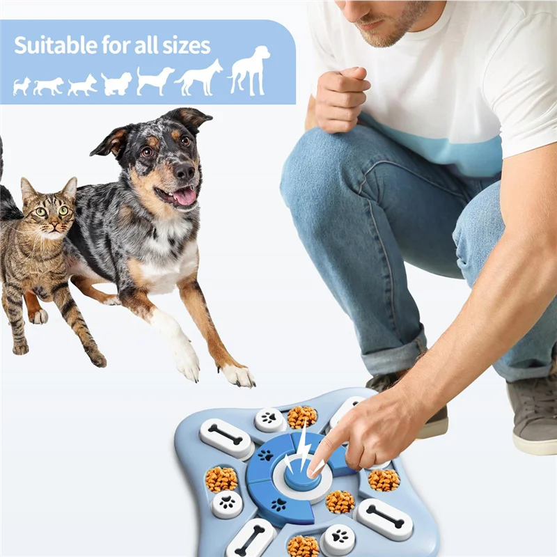 Fresh Dog Slow Feeder Food Dispenser Interactive Plaything For Puppies To Increase IQ Non-Slip Bowl Pet Puzzle Training Gam
