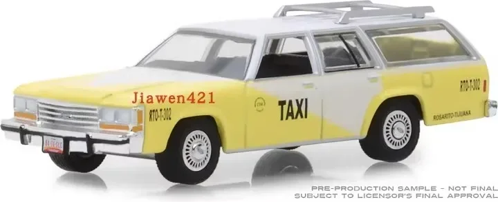 1:64 1988 Ford LTO Crowna Victoria Wagon Taxi Diecast Metal Alloy Model Car Toys For Gift Collection