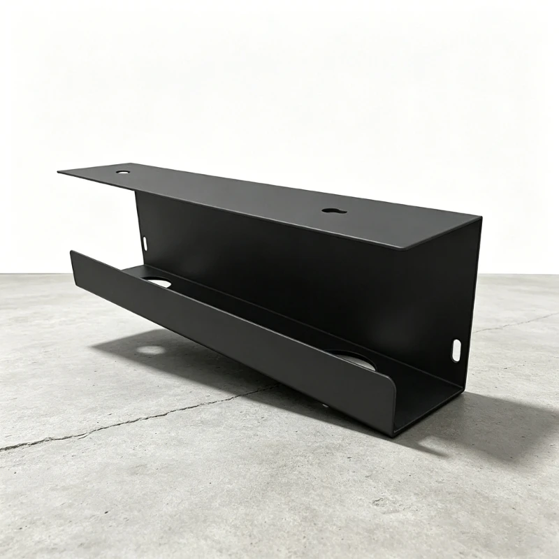 Modern Cable Tray System For Multiple Cords With Metal Frame And Smooth Design