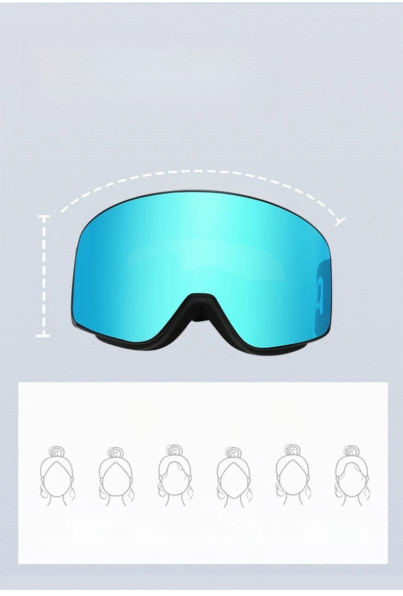 POC Skibrille. Schutzbrillengläser mit Magnetfunktion. Hochauflösende Anti-Beschlag-Skibrille – Detail 4