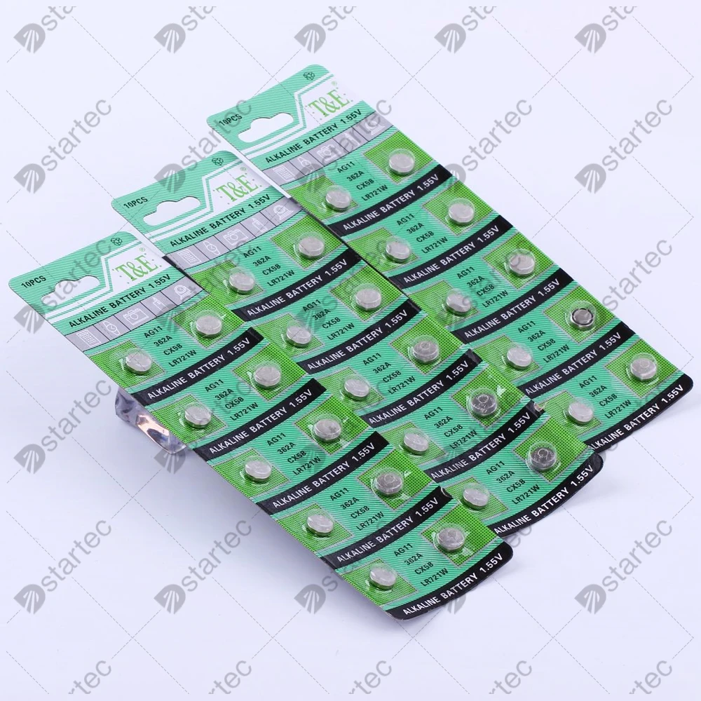 10PCS-300PCS 1.55V AG11 SG11 LR58 SR58 162 361 362 LR721 SR721 Button Batteries SR720 L721F Cell Coin Watch Toys Remote Battery