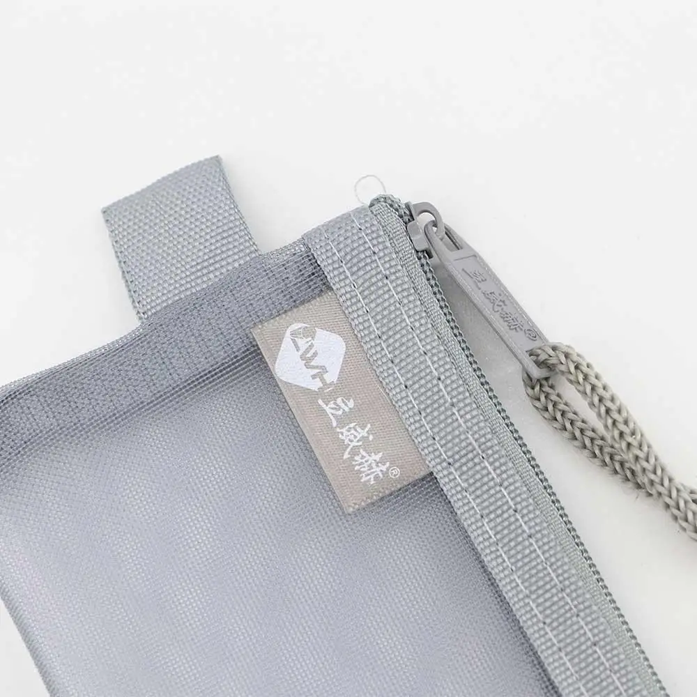 학생 투명 ID 카드 데이터 라인 립스틱 신용 카드 동전 지갑 잡화 주최자 키 보관 가방 메쉬 카드 가방