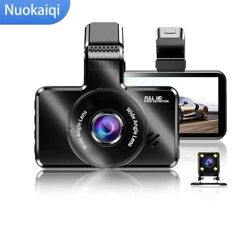 Dash Cam Front and Rear Dual Lens 4K&1296P Recording Car Camera DVR Built-In WiFi G-Sensor Night Vision Loop Recorder Dashcam