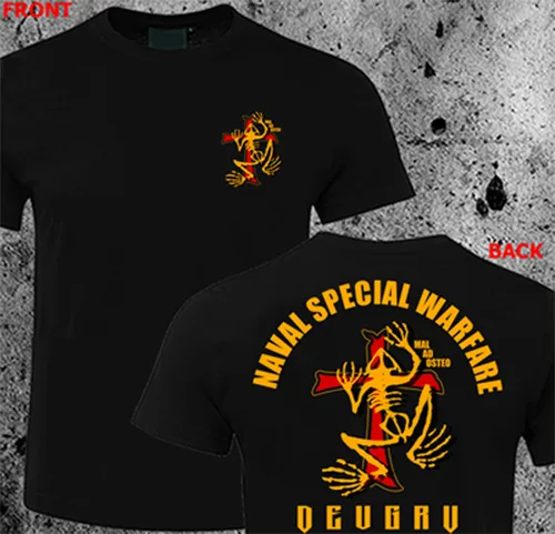 Camiseta Naval Seal Team 6 DEVGRU Gold Squadron Bone Frog 100% algodón cuello redondo manga corta verano Casual camiseta para hombre ropa de calle