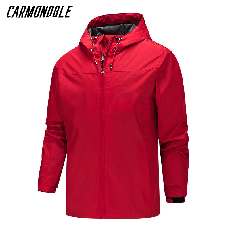 

CARMONDBLE Cycling Jacket Man MTB Enduro Windbreaker Bike Motocross Hooded Coat Mountain Biking Tops Chubasquero Ciclismo Hombre