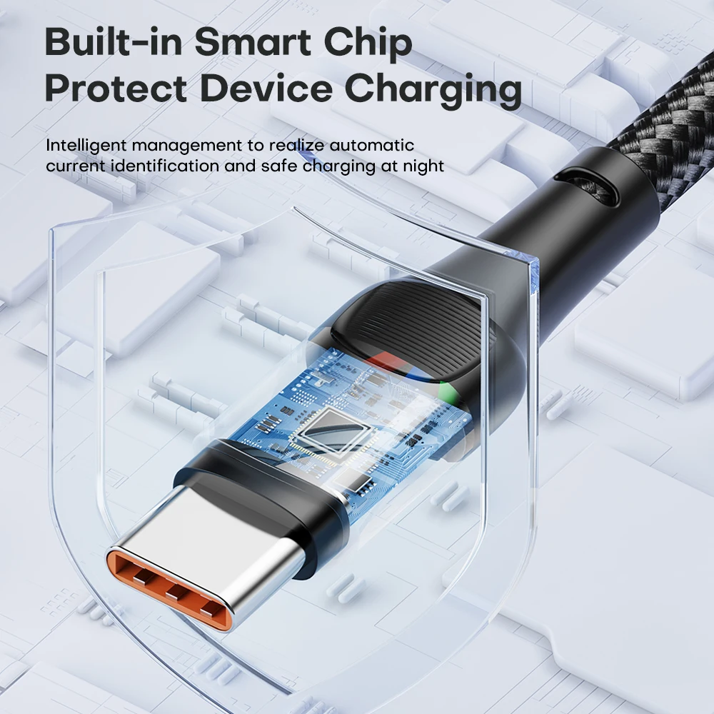 100W USB 유형 C-USB C 케이블 PD 고속 충전 충전기 케이블 Macbook 용 데이터 코드 Samsung Huawei Xiaomi Type-C USB C 케이블 3M