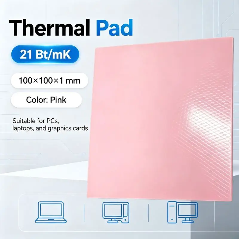 100x100mm Thermal Pad Heatsink Cooling Conductive Silicone for GPU CPU High Quality Thermal Insulation Pad for Electronic Compon