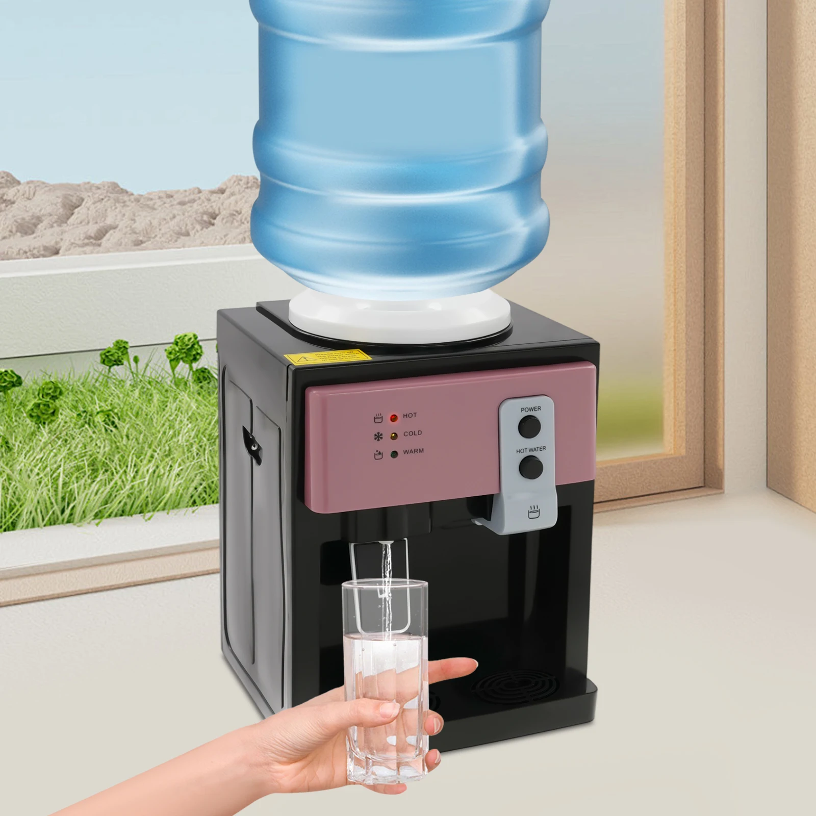 HS-09 سطح المكتب الساخن/البارد توزيع المياه الكهربائية انفصال تصميم برودة موزع مبرد المياه للمنزل مكتب